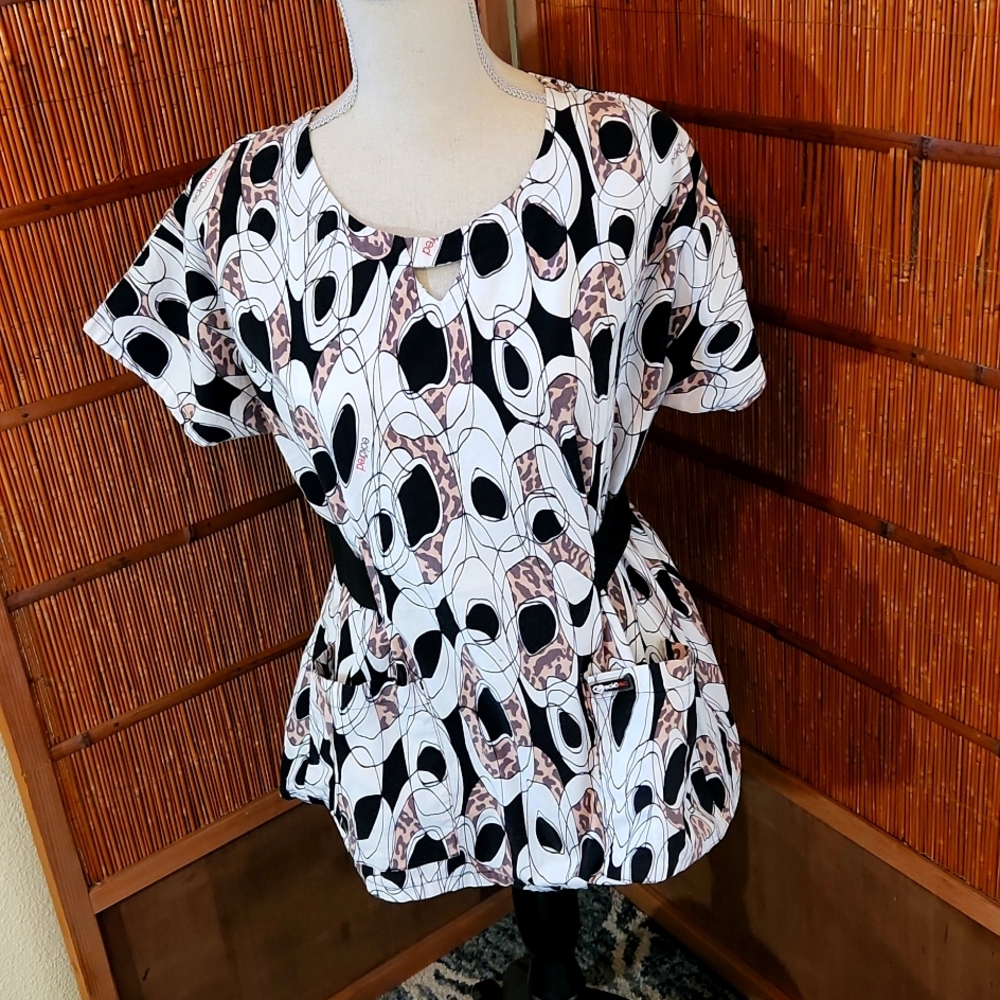 3 Ecko Scrub Nurse Medical Tops Size Medium.  All in one price.